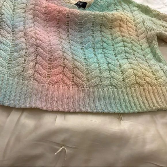 LINE Cotton Rainbow Sweater XS - Ombre Pink - Picture 7 of 9